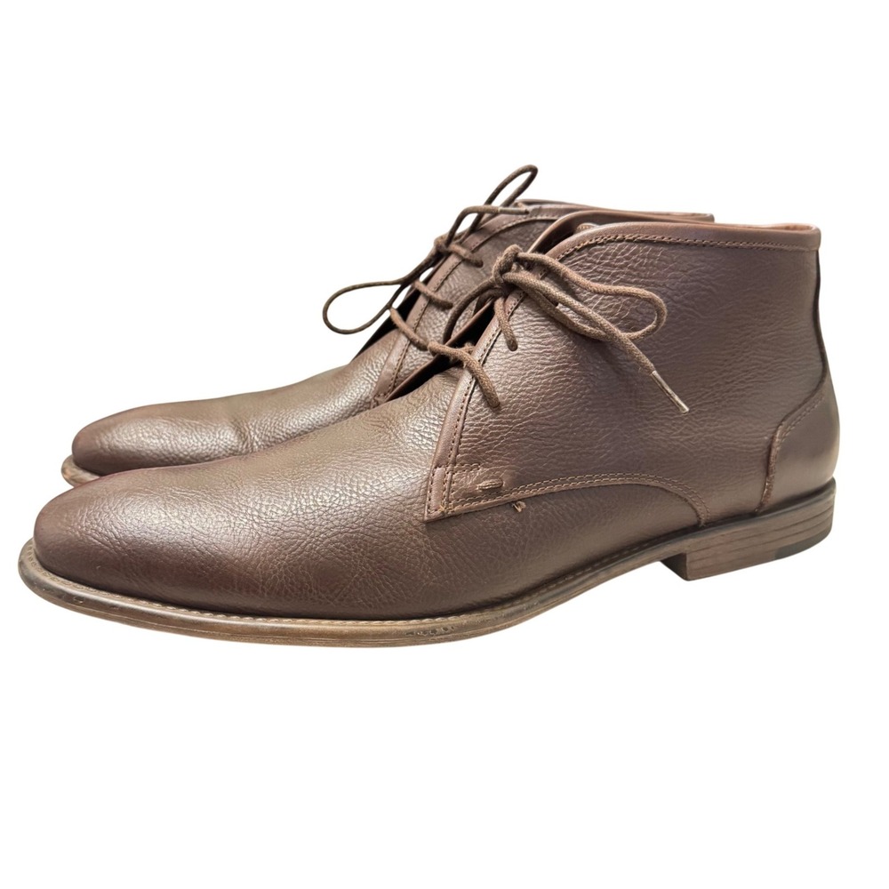 Robert Wayne Craig Chukka Boots Mens 13 Brown‎ Leather Lace Up RWF9014M